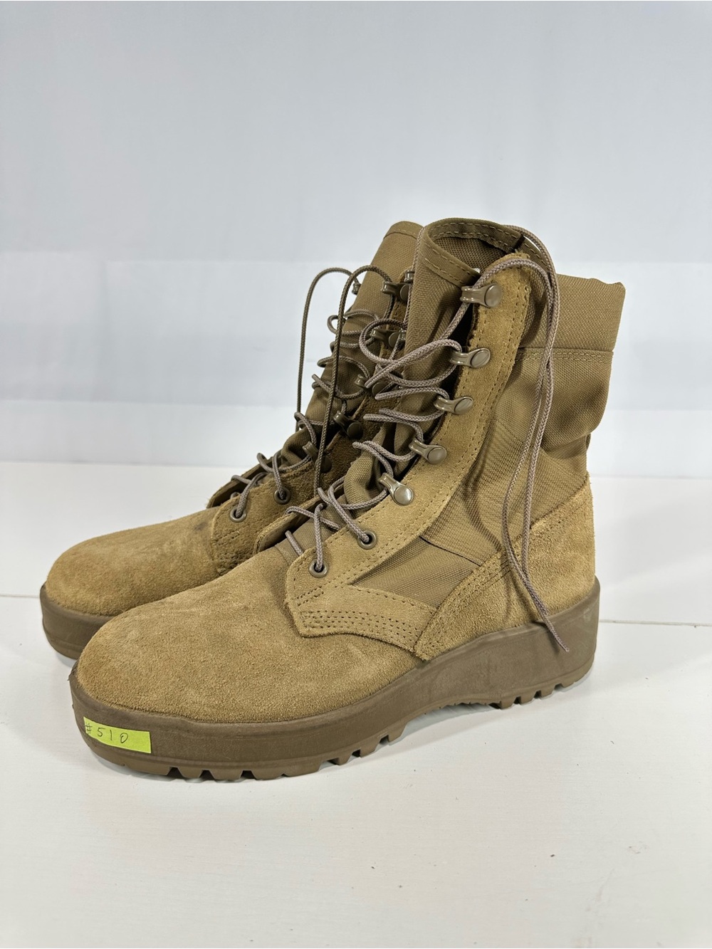 #510 US Army Combat Boots Hot Weather Coyote Style 798 Mens 7.5R